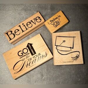 Sentiment & Graduation Cap Stamp Set